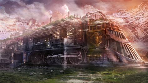 Trains Artwork Steam Train Art Steam Train Steampunk Sci Fi Trains
