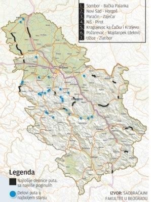 Истраживање: Најгоре деонице путева у Србији | Јужна Србија Инфо