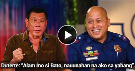 President Duterte Si Bato Nauunahan Na Ako Sa Yabang