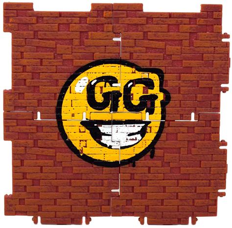 Fortnite Building Material With Gg Smiley Face 4 Figure Accessory Loose