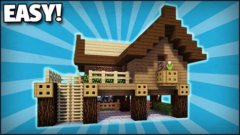Cool Minecraft Survival House Tutorial - Minecraft: How To Build A Small Starter Survival House 1 - Easy