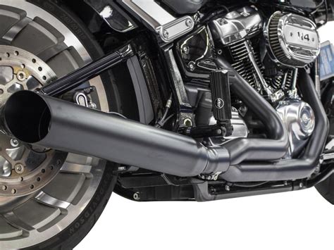 Dandd Exhaust Low Cat 2 Into 1 Exhaust Black Fits Breakout And Fat Boy