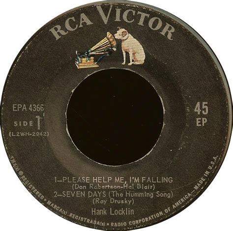 Hank Locklin Please Help Me Im Falling 1960 Vinyl