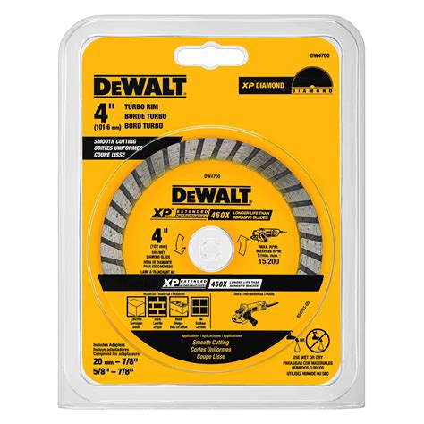 Dewalt Dw4702 Xp 7 Turbo Dry And Wet Cut Diamond Saw Blade