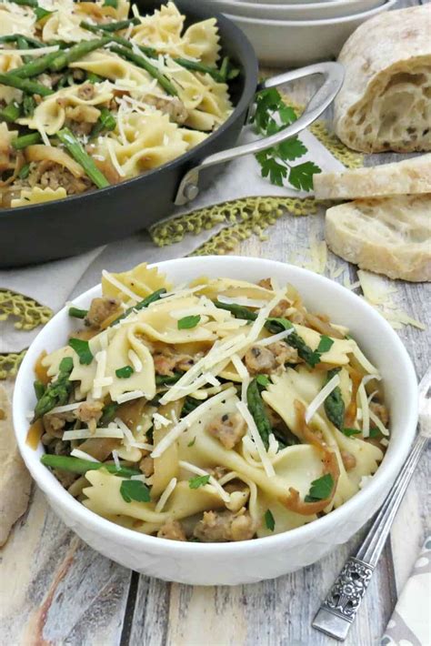 For more kick, use hot italian sausage for some or all of the sausage. Bowtie Pasta with Chicken Italian Sausage Recipe