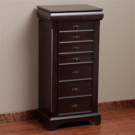Shop Louis 7 Drawer Locking Jewelry Armoire Free Shipping Today