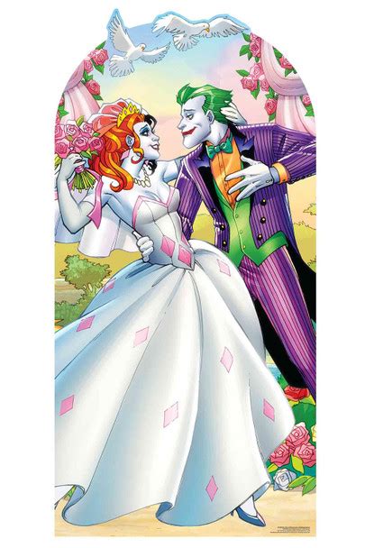 Harley Quinn Und Der Joker Im Hochzeitsstil Offizieller Lebensgroßer