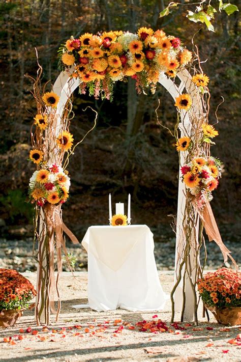 Wonderful Wedding Arches Ideas That Will Upgrade Your Wedding Ceremony Fall Wedding Arches