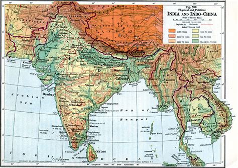 South Asia Map Physical Features