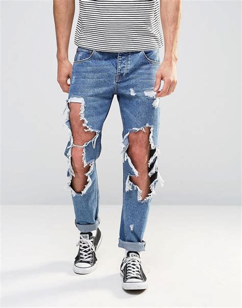 Pause Alternative Asos Ripped Jeans Inspired By Fear Of God Pause Online Men S Fashion
