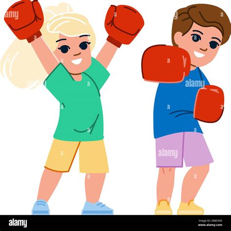 Boxing Kid Vector Stock Vector Image And Art Alamy