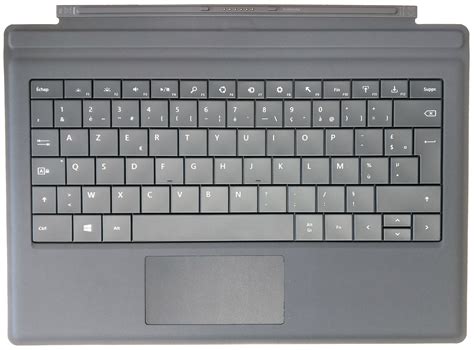 Microsoft Type Cover Black French Azerty Keyboard For Surface Pro 3 Ebay