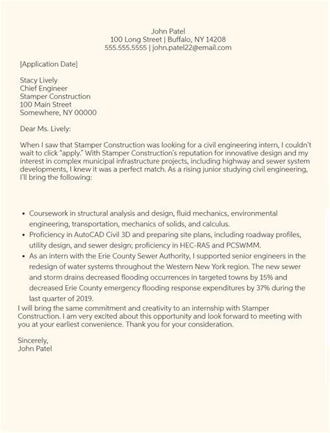 The perfect civil engineer cover letter allows you to tell your unique personal and professional story. Civil Engineering Resume Cover Letter | Free Printable ...