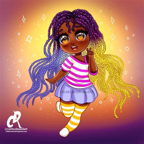My Chibi Black Girl 😋 So I Noticed How Lots Of Chibi Characters Are