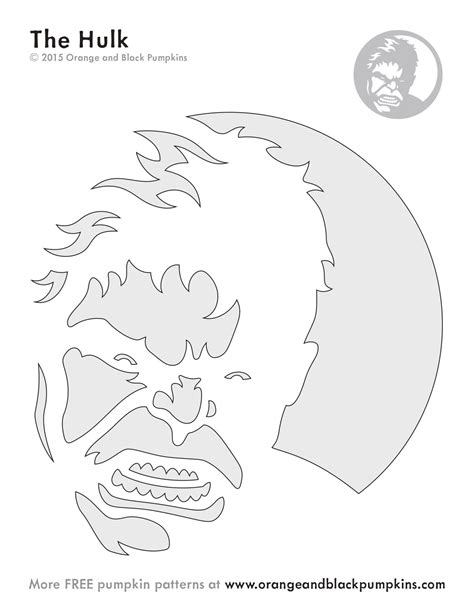 Marvel Avengers Infinity Gauntlet Free Pumpkin Stencil Pumpkin