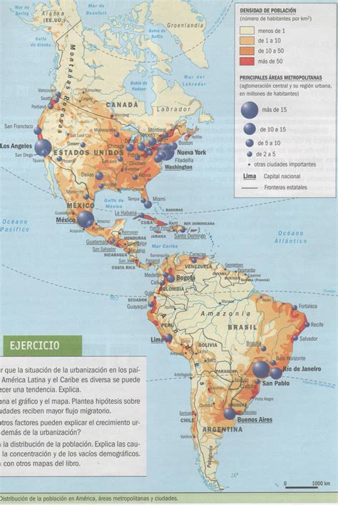 Mapa Demografico De America