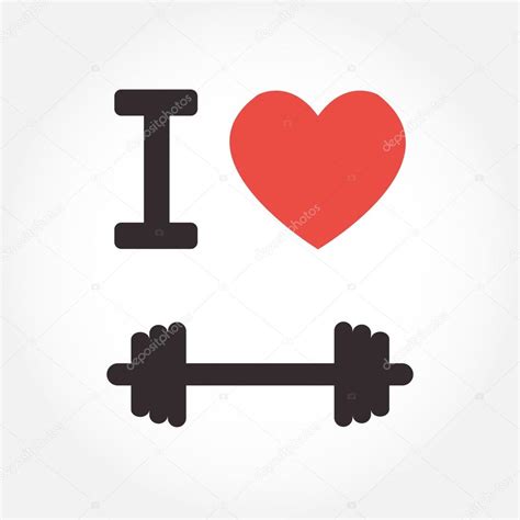 Background I Love Fitness Stock Vector By © 100314540