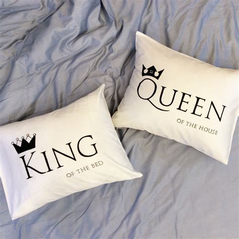 Cotton anniversary gifts for couple. Cotton Anniversary gift King and Queen pillow couple ...
