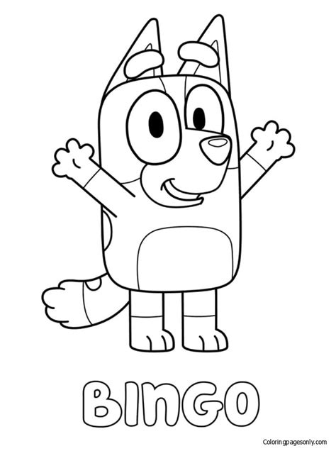 Bingo Coloring Pages Bluey Coloring Pages Coloring Pages For Kids