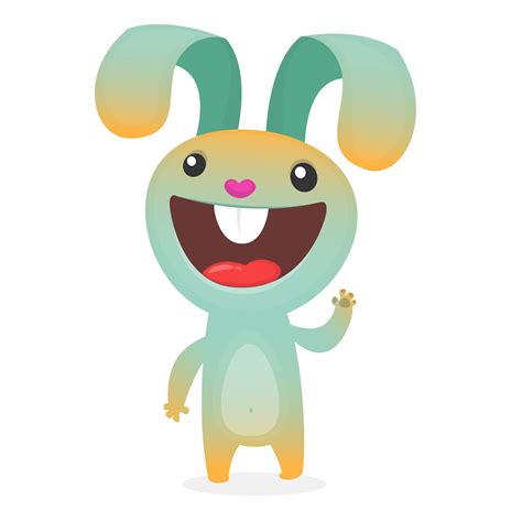Cute Bunny Rabbit Cartoon - Veclogo