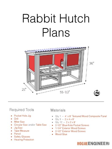 Diy Rabbit Hutch Plans Printable Pdf Pdf