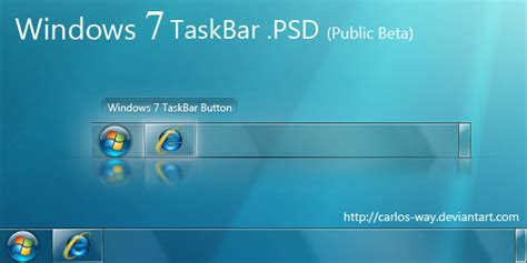 Windows 7 Taskbar Psdの無料psdダウンロード Freeimages