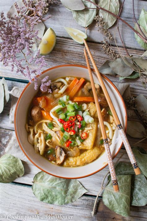 Japanese Chicken Curry Udon Noodle Soup Cooking With A Wallflower