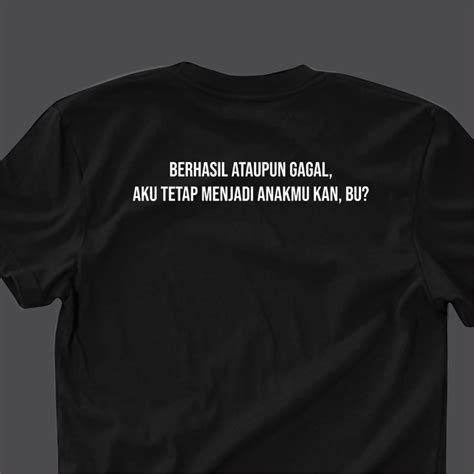 Jual Tetestuang Kaos Harapan Ibu Kaos Dakwah Berhasil Ataupun Gagal