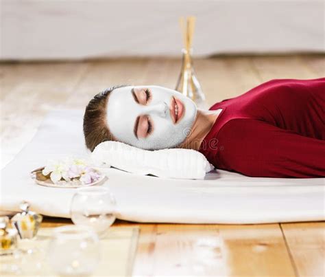Young Woman Lying On Massage Stock Image Image Of Indoors Closeup 65800601