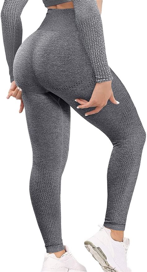 Comfree Seamless Leggings For Women Workout Yoga Pants Butt Lifting