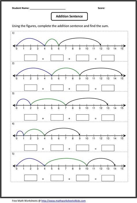 Number Line Worksheets Line Math Math Worksheets Number Line