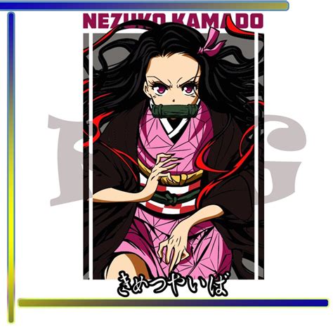 Nezuko Kamado Demon Slayer Vector Gratis Png Anime Clipart Etsy