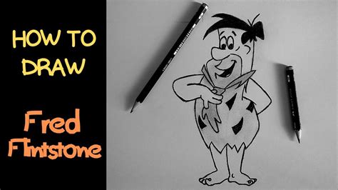 How To Draw Fred Flintstone Speed Drawing Youtube