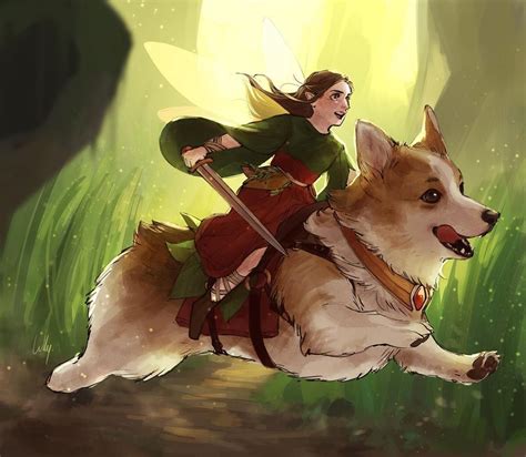 According To Welsh Folklore Fairies Would Ride Corgi Dogs Into Battle