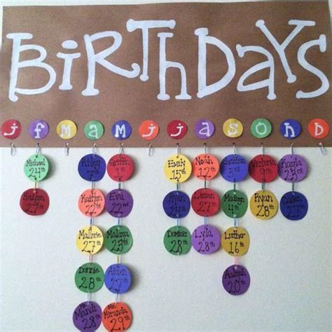 25 Awesome Birthday Board Ideas For Your Classroom Birthday Display