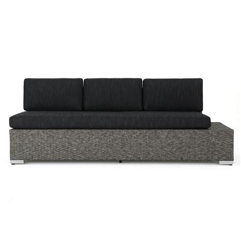 Suitable for indoor or outdoor use. Esther Outdoor 3 Seater Right Wicker Sofa With Cushions ...