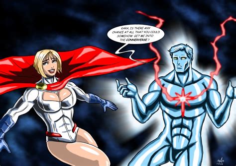 Power Girl And Captain Atom By Adamantis On Deviantart