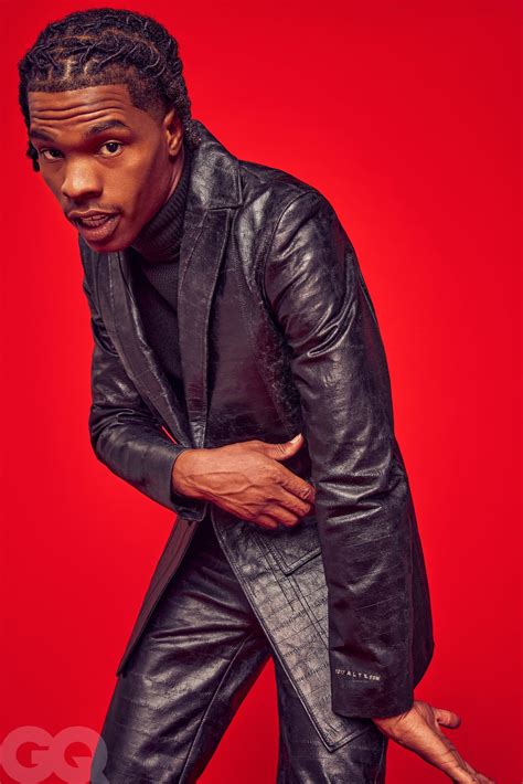 Spotted Lil Baby Rocks Leather Tailoring For Gq Pause Online Mens