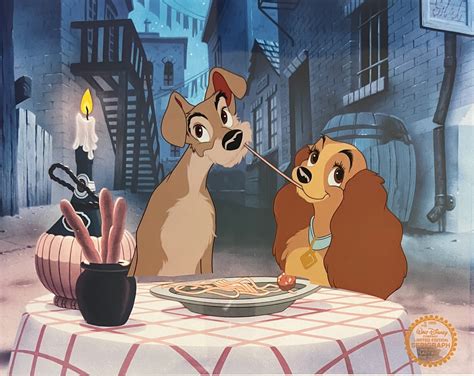 Disney Lady And The Tramp Limited Edition Sericel Animation Art