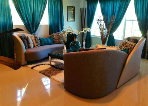 It marries serenity of blue with the optimism of green. Living Room:Chocolate Brown And Teal Living Room On ...