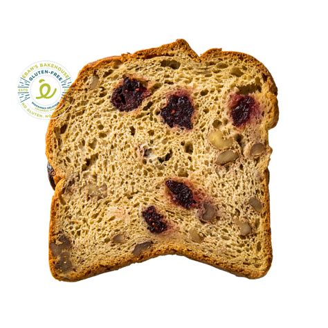 Gluten Free Cranberry Walnut Bread Ebans Bakehouse