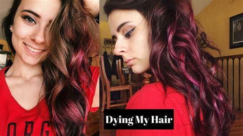 Dying My Hair Burgundy Loreal Colorista Semi Permanent Color For