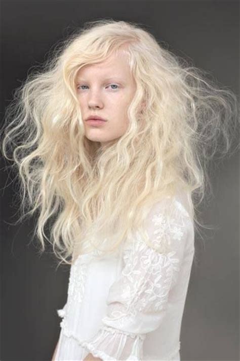 Albino Girl Hair Inspiration Editorial Hair
