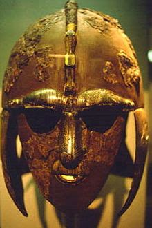 The fallen warrior helmet plate. Angelsaksen - Wikipedia