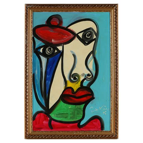 Peter Keil Acrylic Painting The Sailor Pablo Picasso Ebth