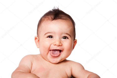 Feliz Cara De Bebé Riendo Fotografía De Stock © Phakimata 11615295