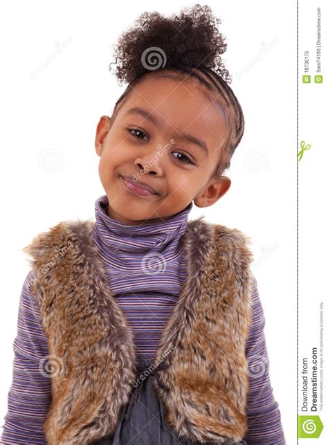 Cute Black Girl Smiling Stock Image Image Of Diversity