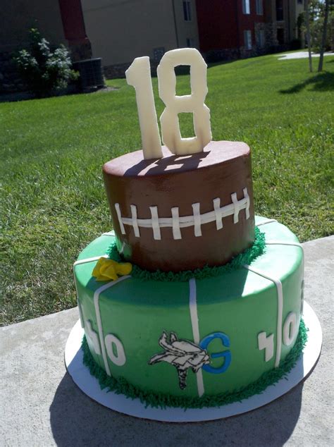 Check out the following ideas for something that will fit her to a t. surprise 18th birthday party ideas. 18Th Birthday Football Cake - CakeCentral.com