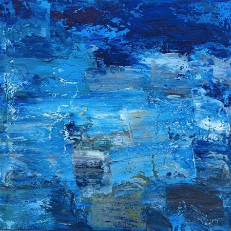 Abstract Painting On Canvas Original Art Blue Wall Art Etsy Blue