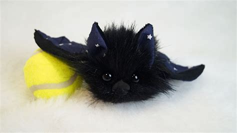 Bat Plush Cute Black Bat Halloween Toy Bat Lovers Etsy